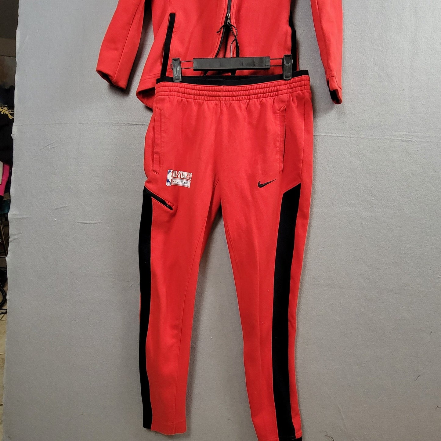 Nike NBA AllStar 2020 Chicago Red DriFit Tracksuit Hoodie & Pants M