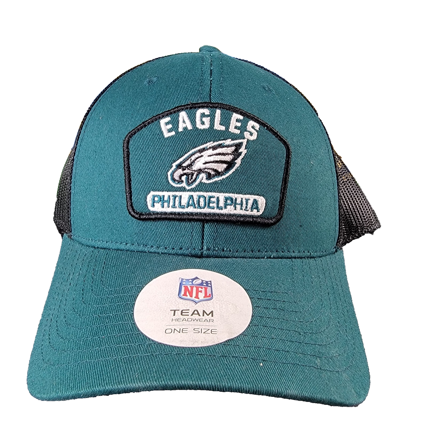 Philadelphia Eagles NFL Team Apparel Trucker Hat Mesh Snapback Green NWT OSFA0