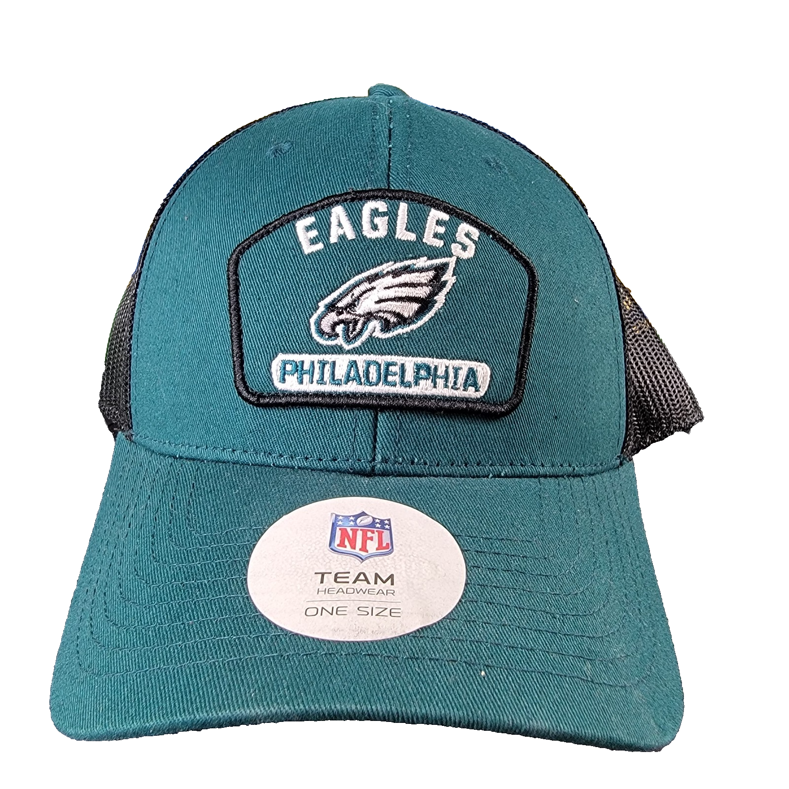 Philadelphia Eagles NFL Team Apparel Trucker Hat Mesh Snapback Green NWT OSFA0