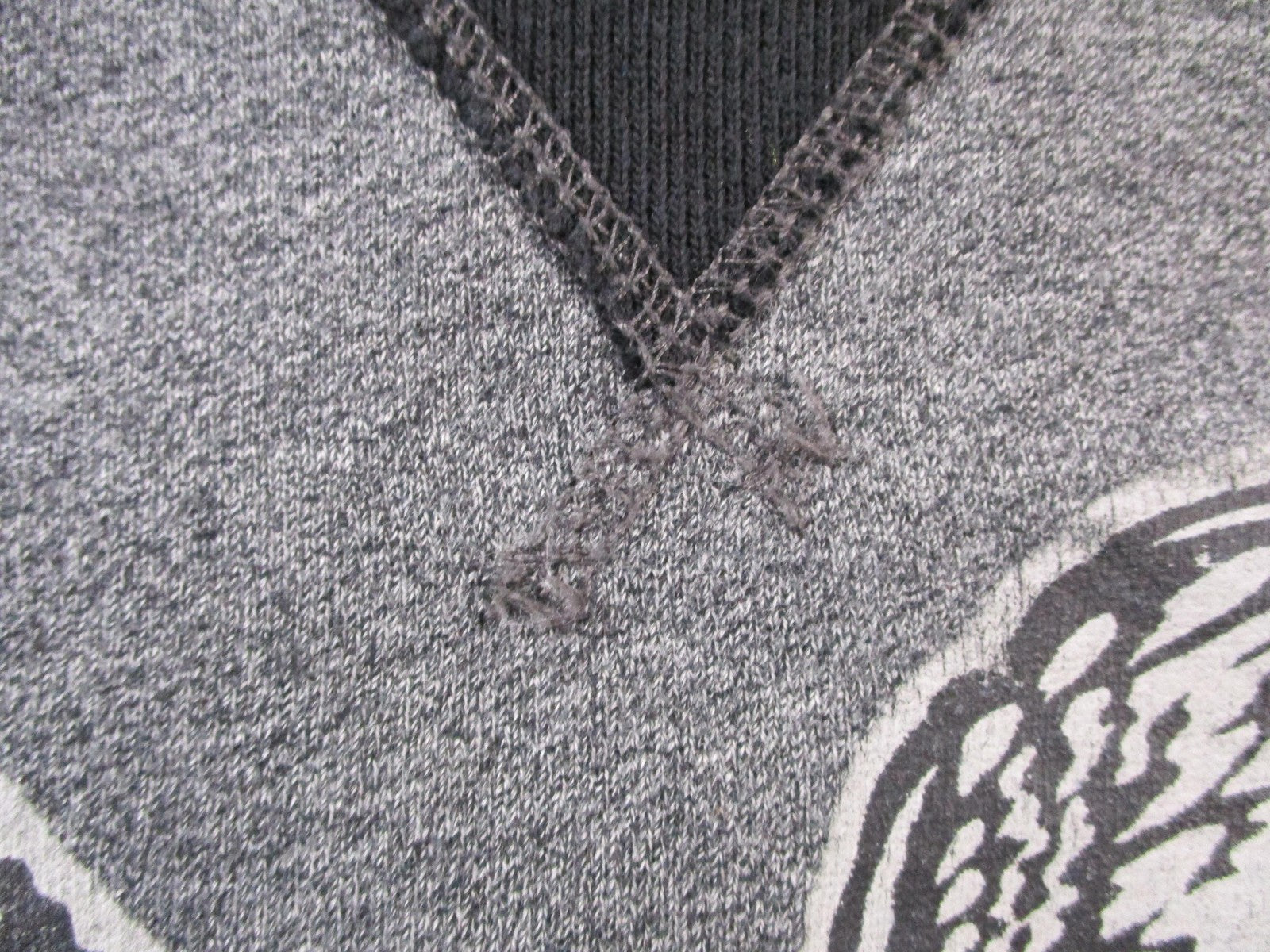 American Eagle Outfitters Hoodie Mens Large Gray Fleece Sweatshirt Eagle Graphic4
