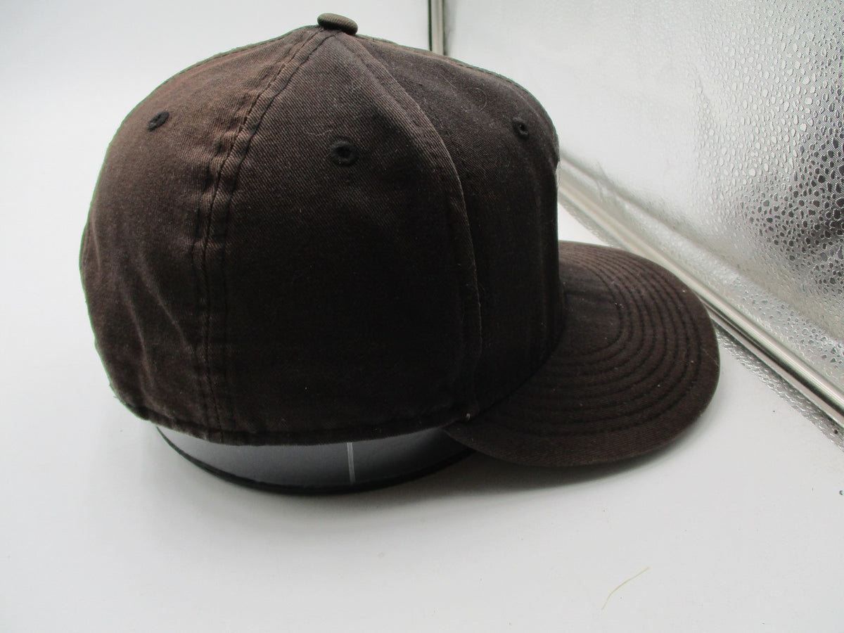 New Era Hat Cap Snap Back Mens One Size Brown Tiger Shark Tattoo Studio 9FIFTY9