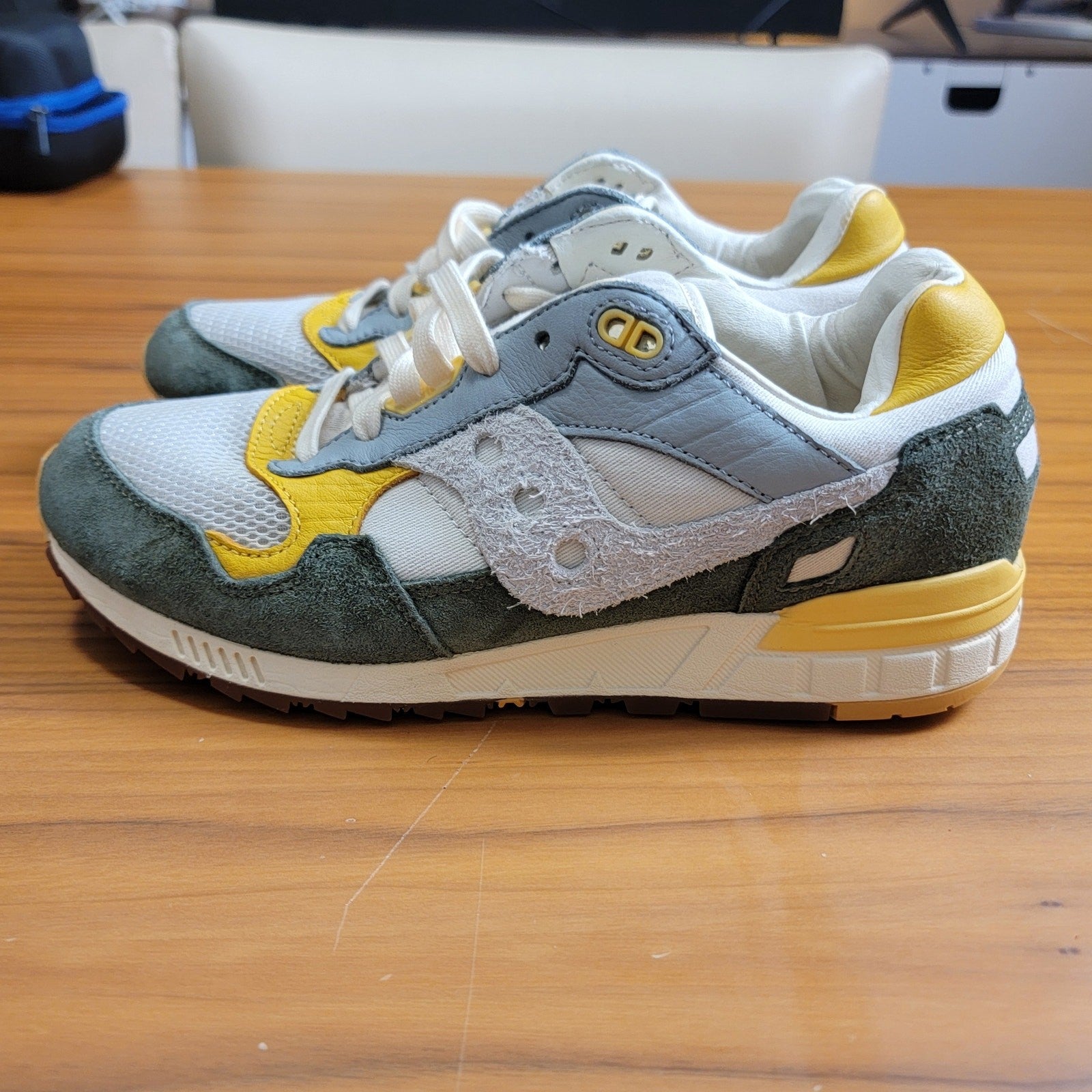 Saucony Shadow 5000 Premium Lt Grey Green Sz 7.5 S70811 2