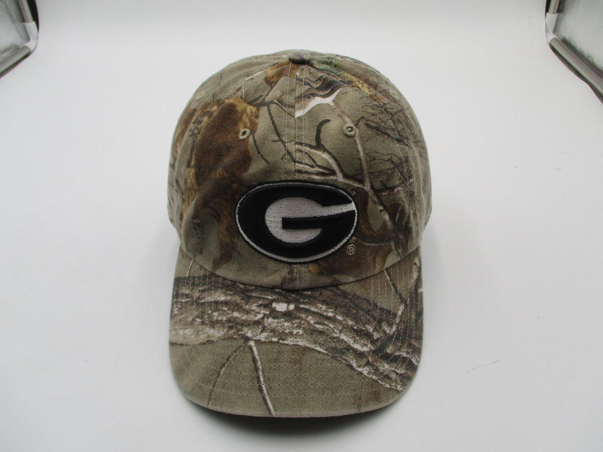 G Logo Camo Hat Cap Strap Back One Size Brown Football OTS Mens Realtree2