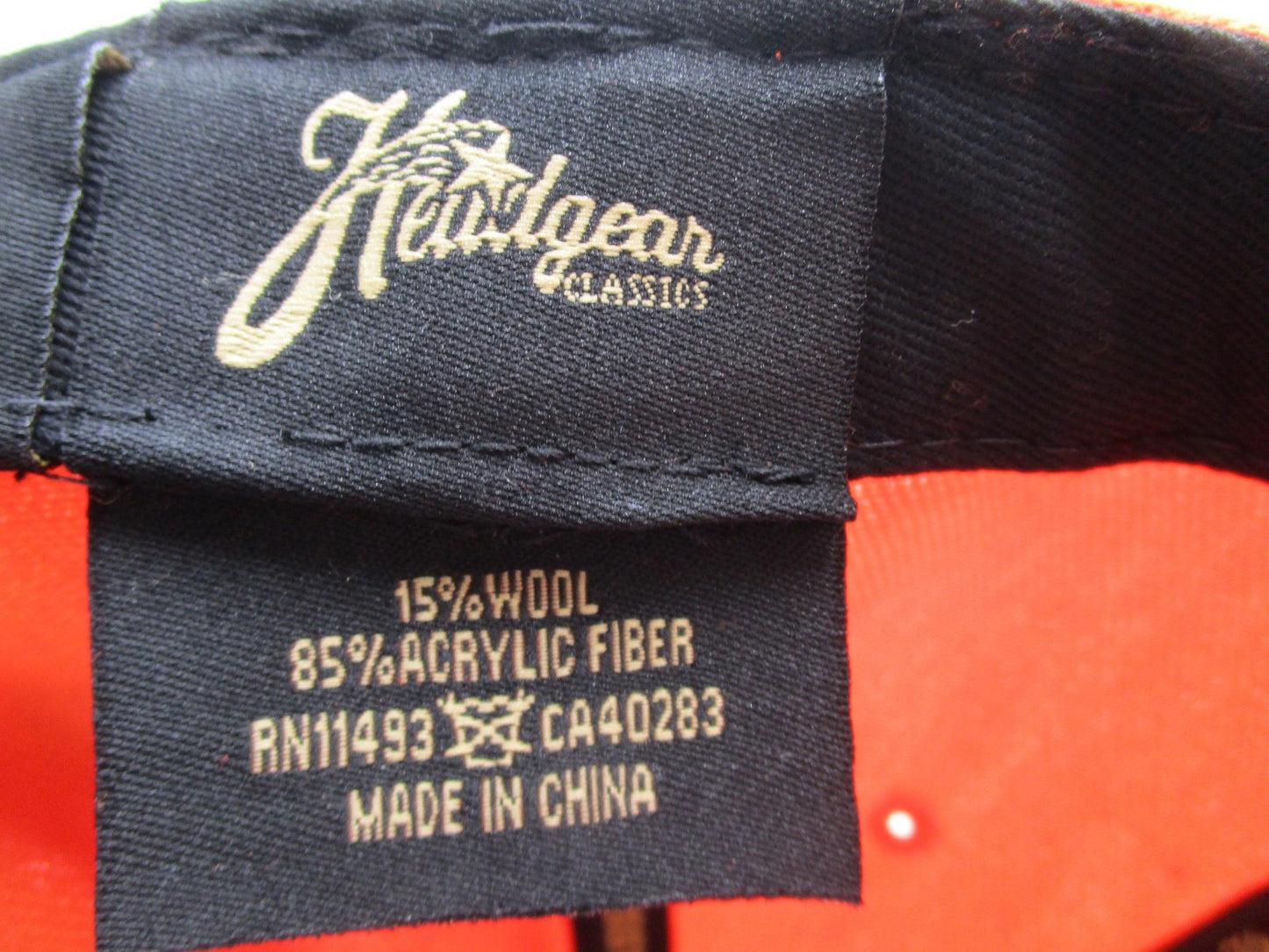Detroit Stars Hat Cap Fitted Mens 7 Orange Navy Negro Leagues Baseball Headgear11
