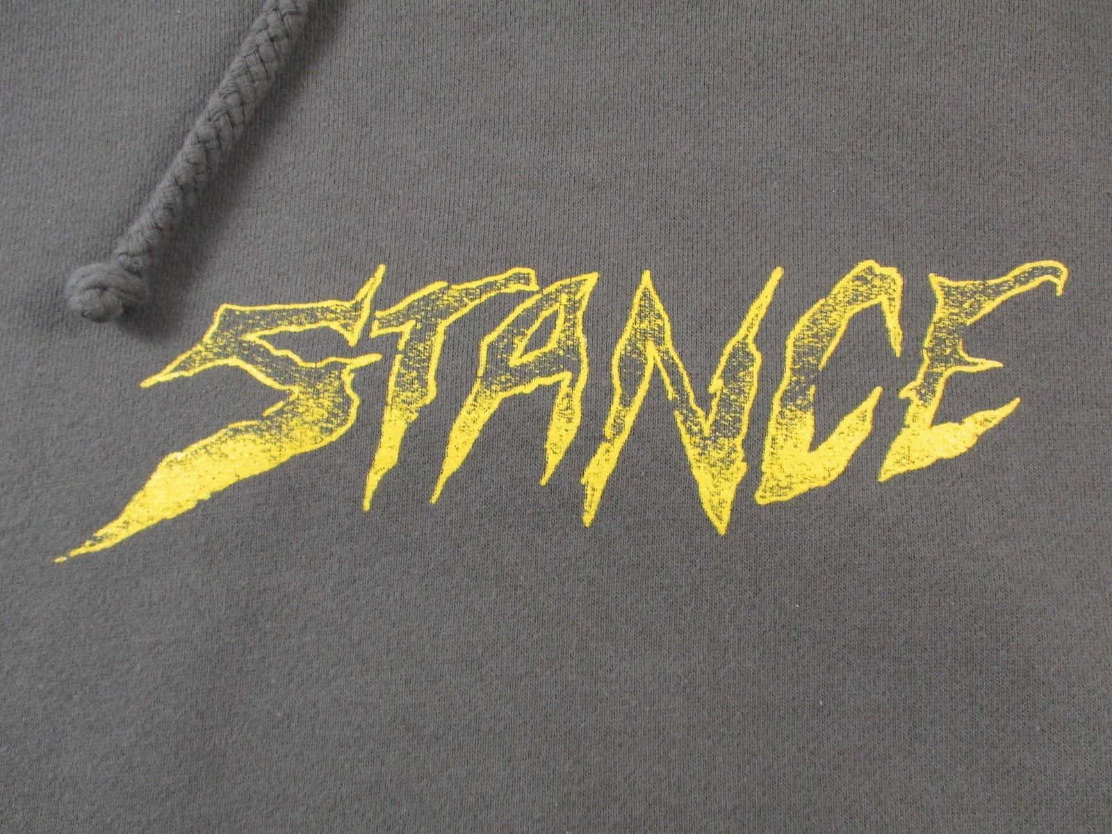 Stance Hoodie Mens Medium Green Pullover Fleece Sweatshirt Skull Horror Graphic2