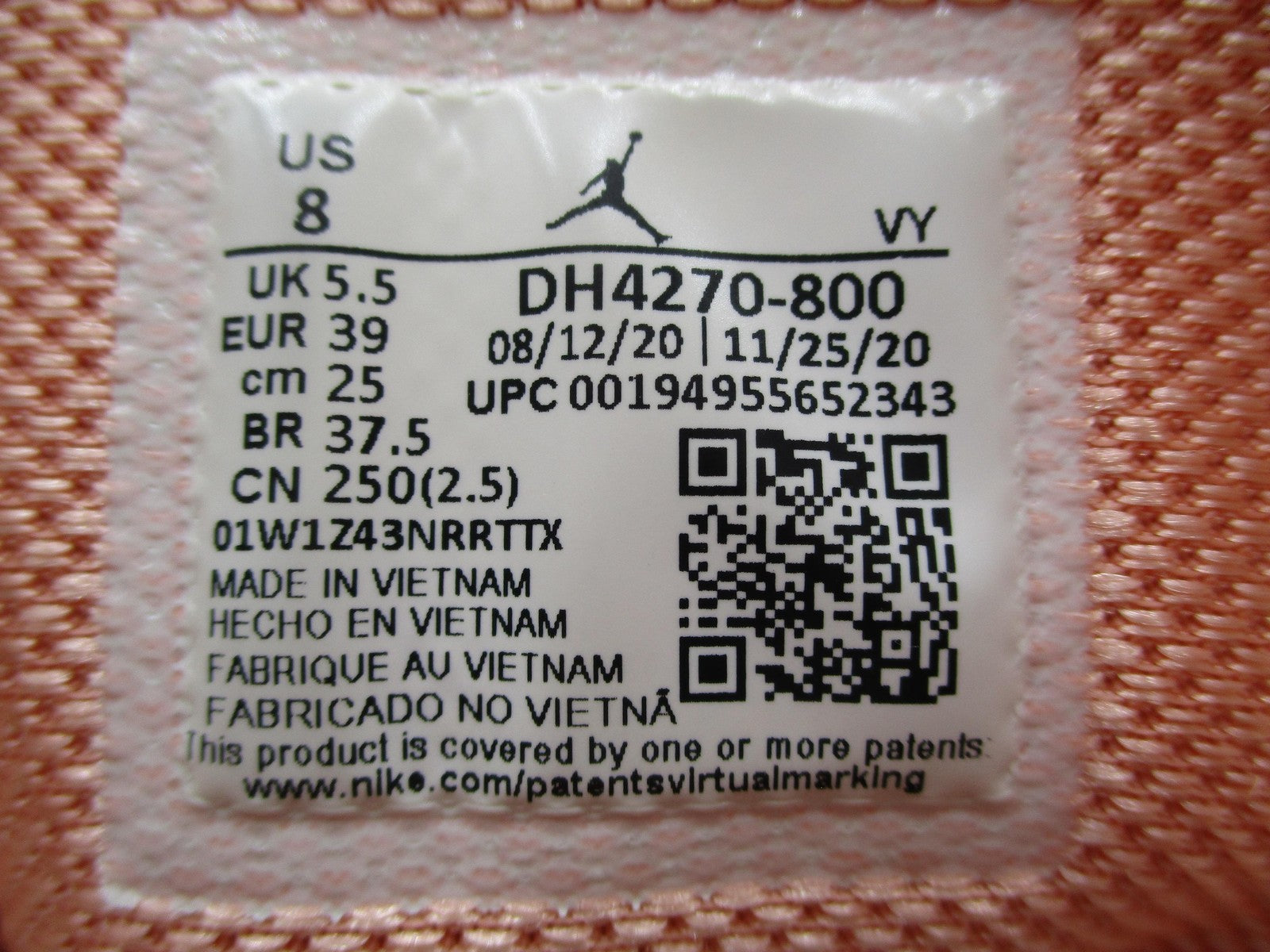 Air Jordan 1 Mid SE Shoes Womens Size 8 Apricot Orange Guava Ice DH4270-800 1K215