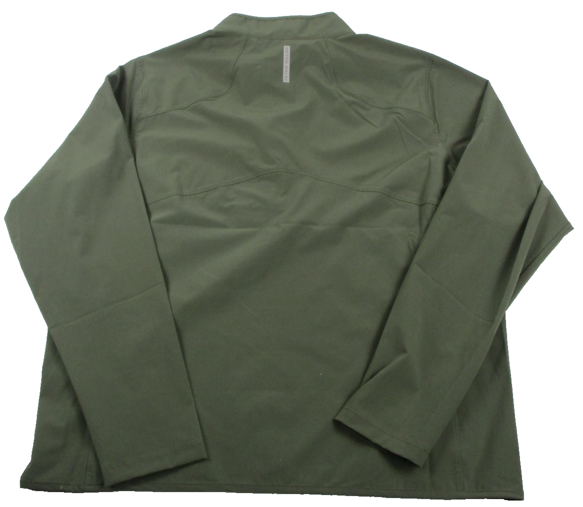 Peter Millar Crown Crafted Jacket Mens XL Green 1/4 Zip Golf Windbreaker 13211
