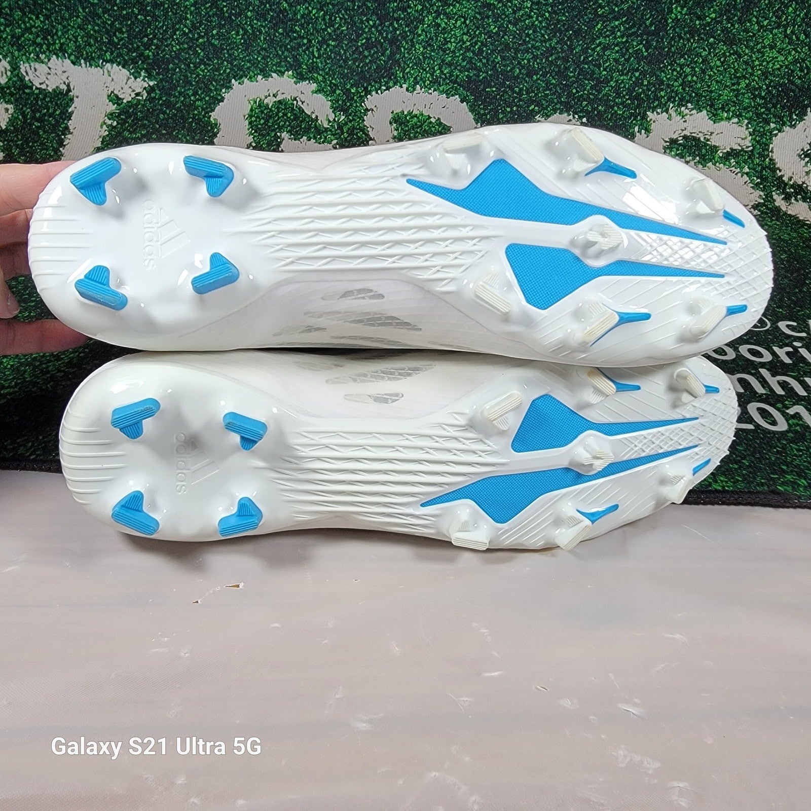 Adidas X Speedflow.3 Laceless FG 'White Legacy Indigo' Sz 13 GW7495