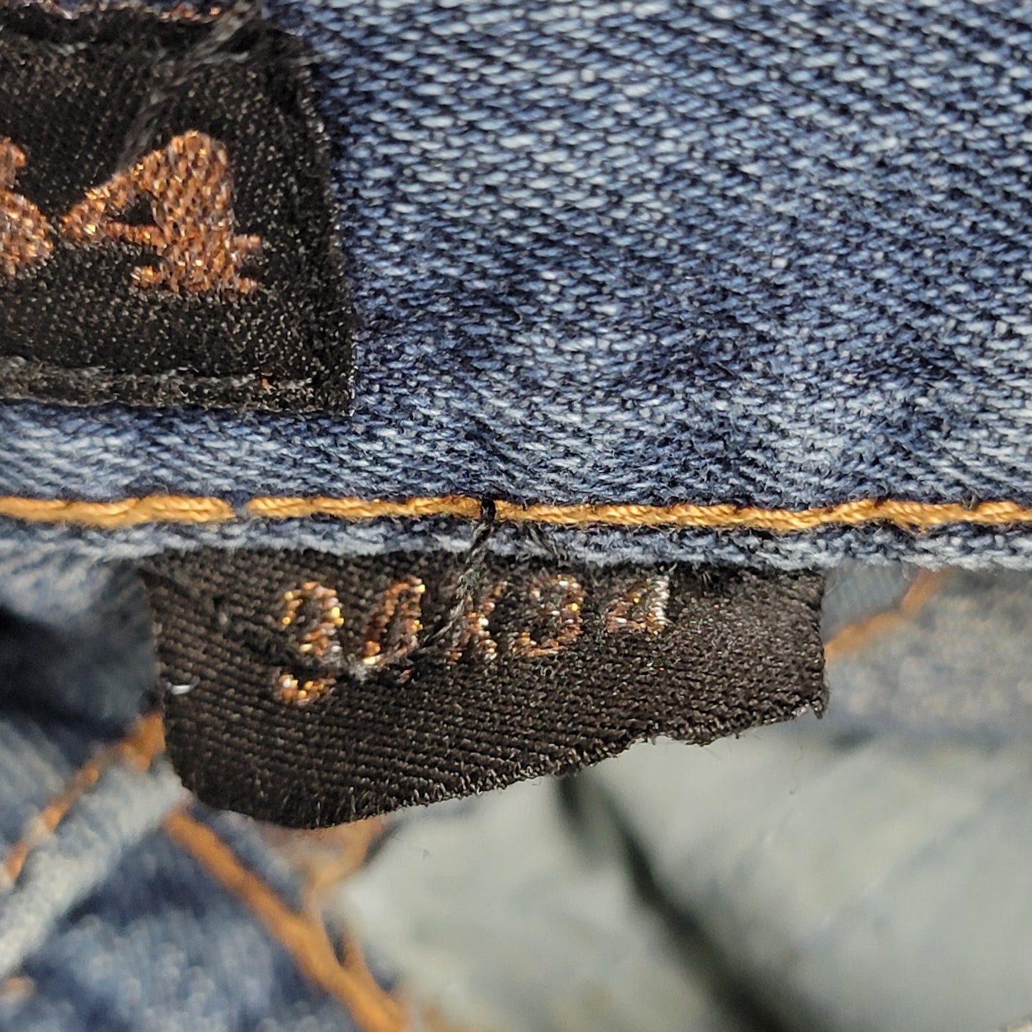Ed Hardy Jeans Mens 34x34 Blue Denim Straight Leg Tiger Embroidery Distressed5