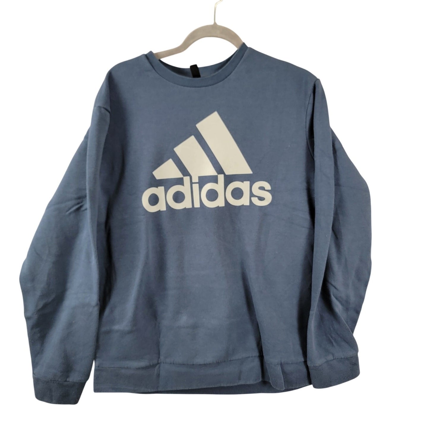 Adidas Blue Long Sleeves Sweatshirt Mens Sz L