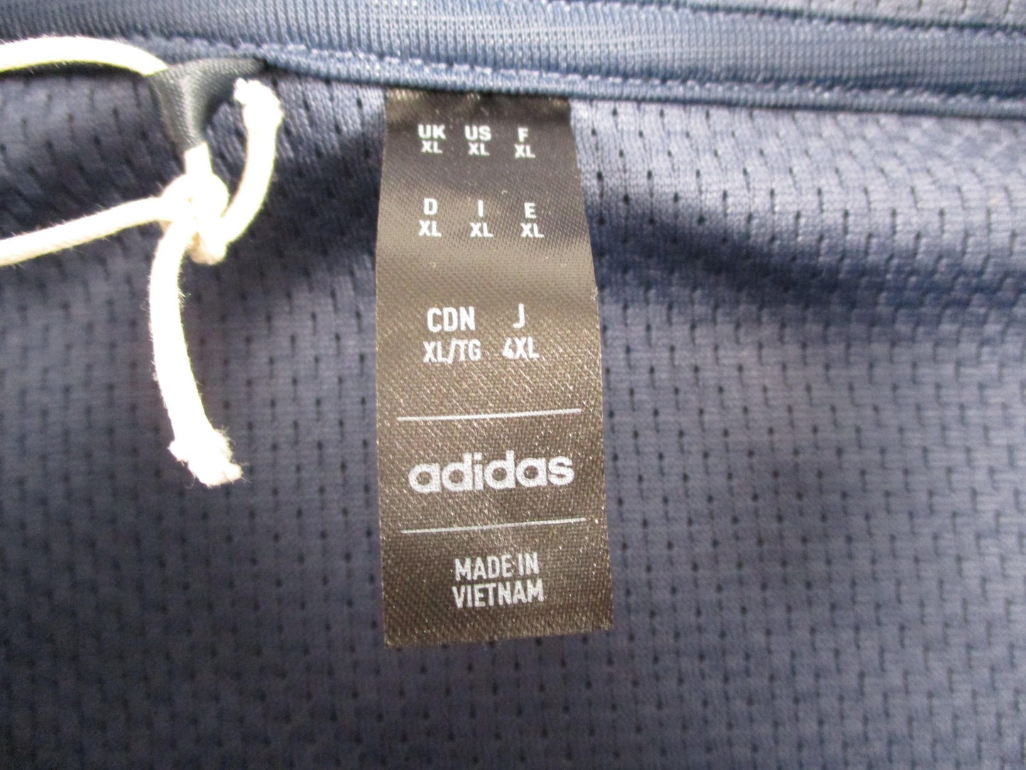 Adidas Golf Sweatshirt Mens XL Blue Textured 1/4 Zip Q Zip Pullover IU4695 NWT2