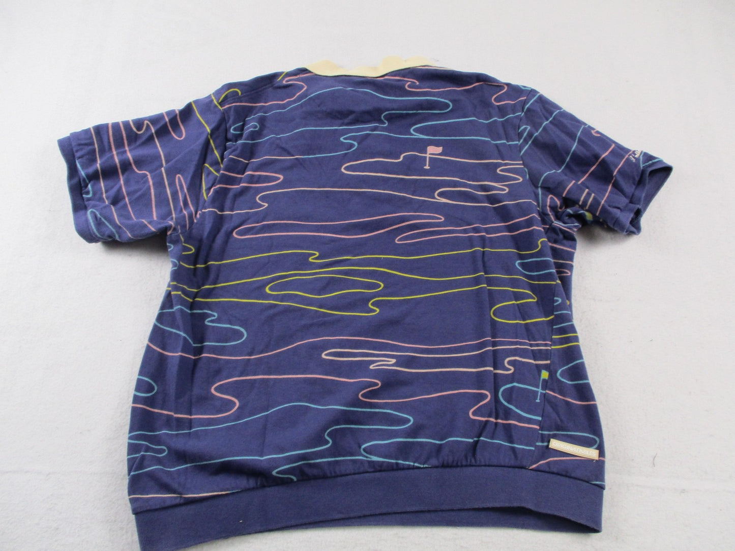 Original Fables Sweatsuit Set Mens XL Blue Golf Cart Flag Graphic Polo Shorts10