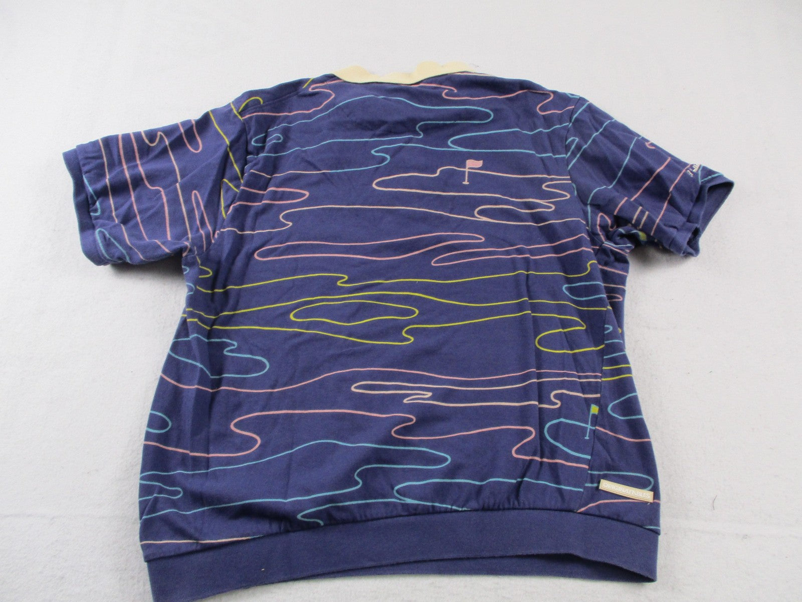 Original Fables Sweatsuit Set Mens XL Blue Golf Cart Flag Graphic Polo Shorts10