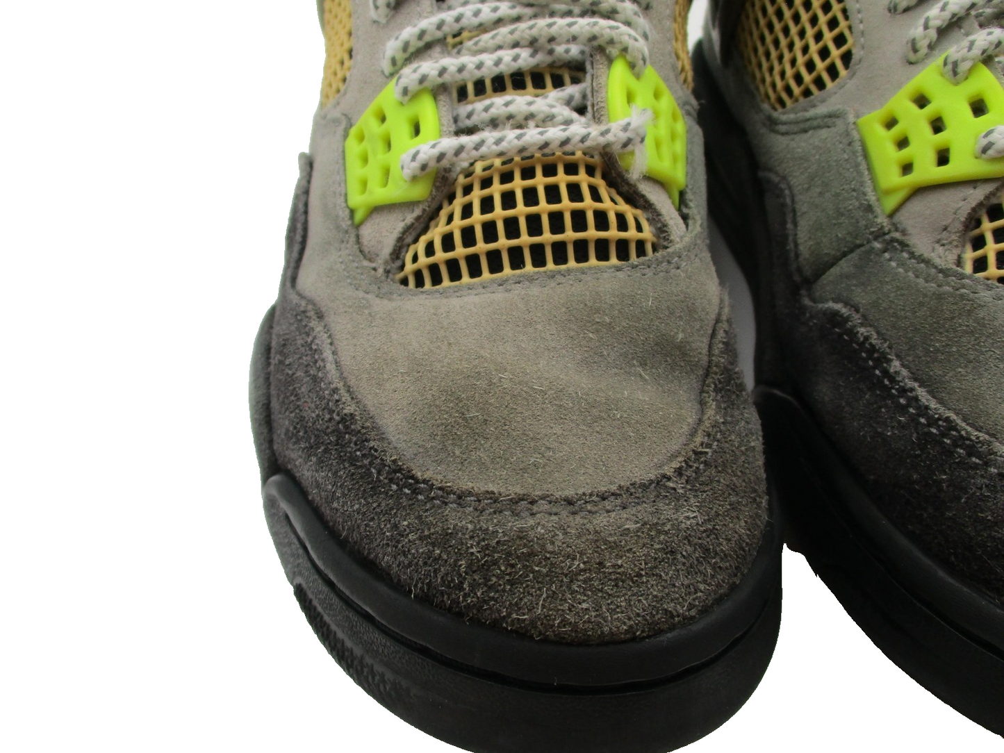 Jordan Air Jordan 4 Retro SE Shoes Mens Size 8 Gray Volt Neon 95 CT5342007 1U28
