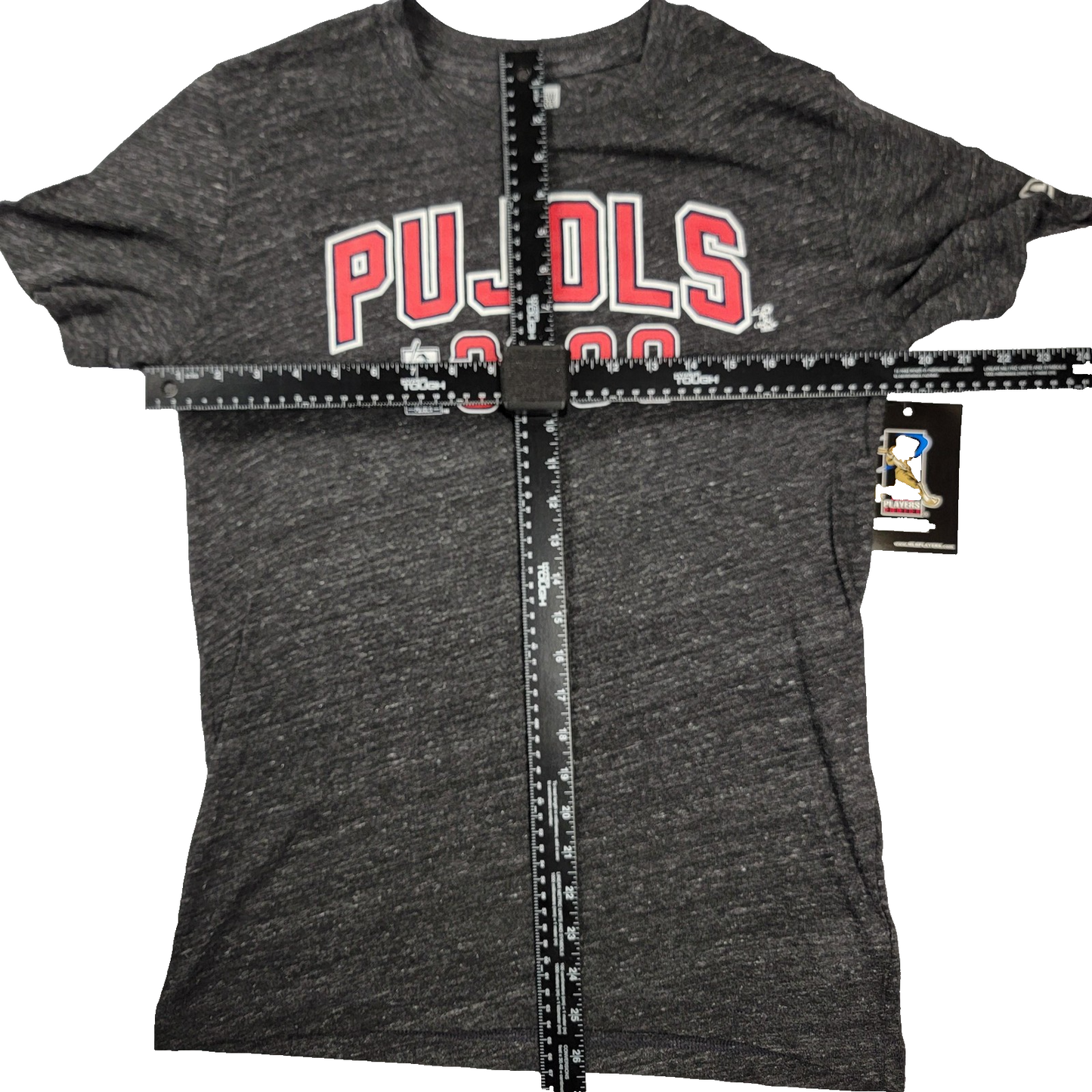Los Angeles Angels Pujols 3000 Shirt Mens Medium Gray MLB Baseball New Era 10045