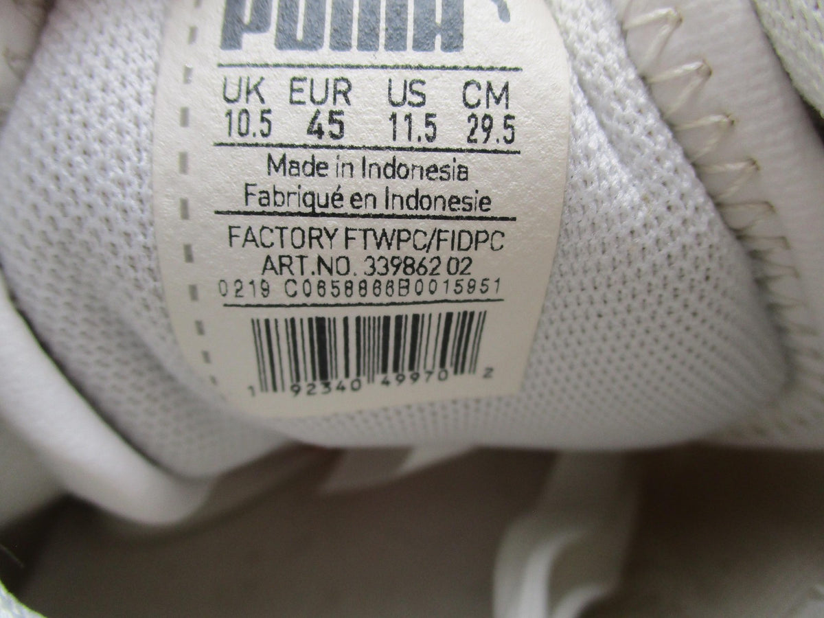 Puma Shoes Mens Size 11.5 White Low Top Casual Comfort Sneakers 339862-0213