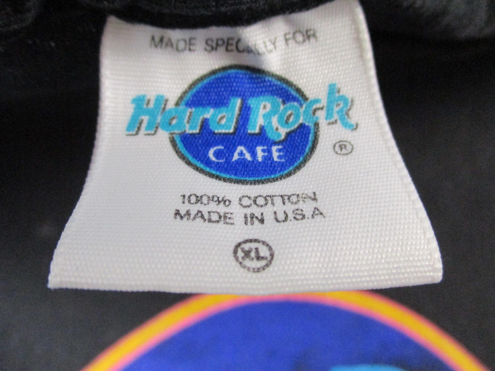 Hard Rock Cafe Chicago Shirt Mens XL Black Graphic Music Tee Made In USA 15772