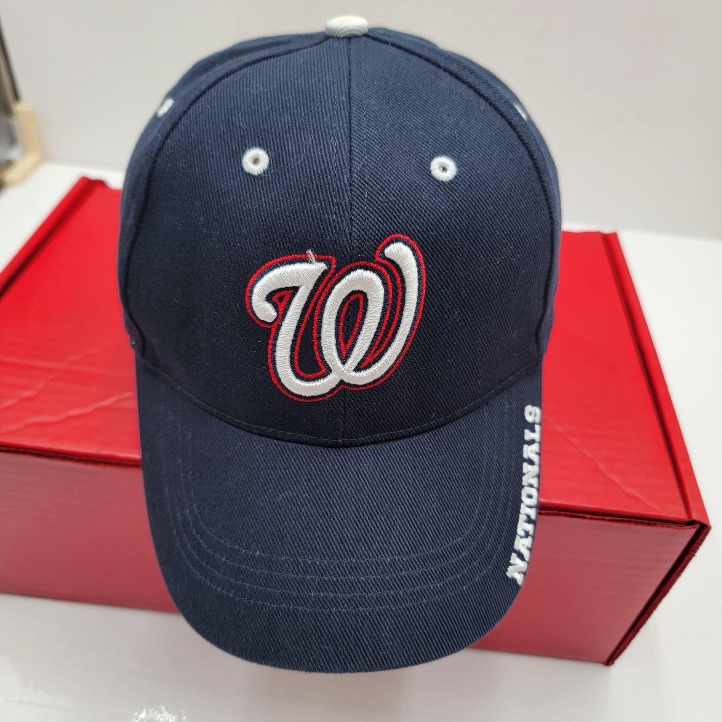 Washington Nationals Hat Cap Strap Back Navy Blue MLB Baseball Mens One Size5