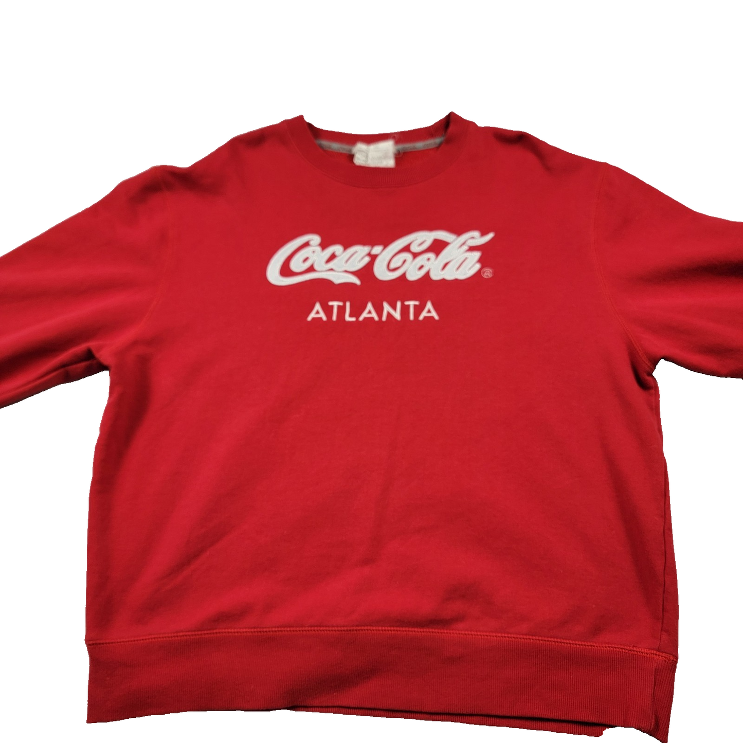 CocaCola Atlanta Red Crewneck Sweatshirt XL Vintage Style Preowned Unisex 7040
