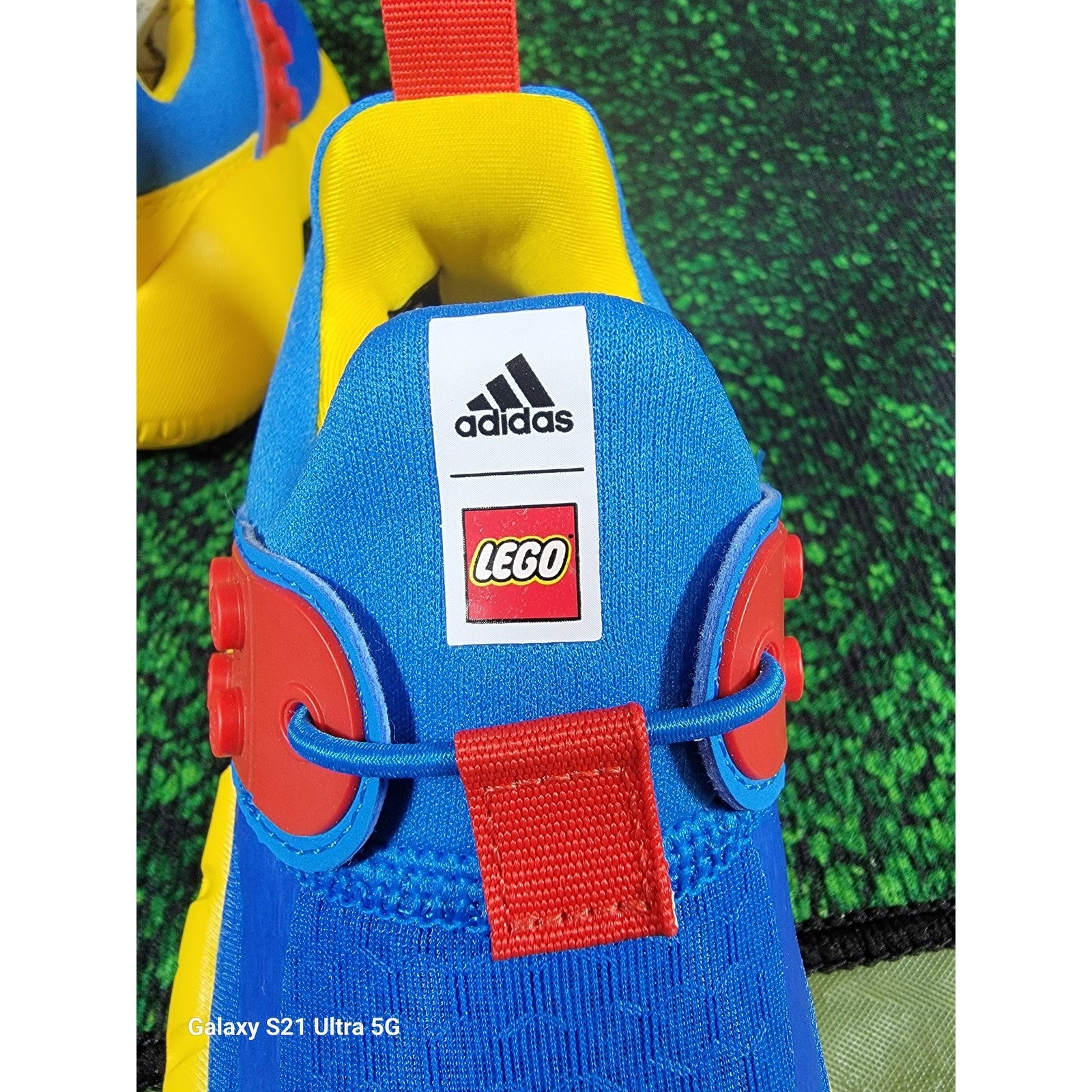 Adidas LEGO x RapidaZen J 'Shock Blue Equipment Yellow' Size 6.5k FX95637