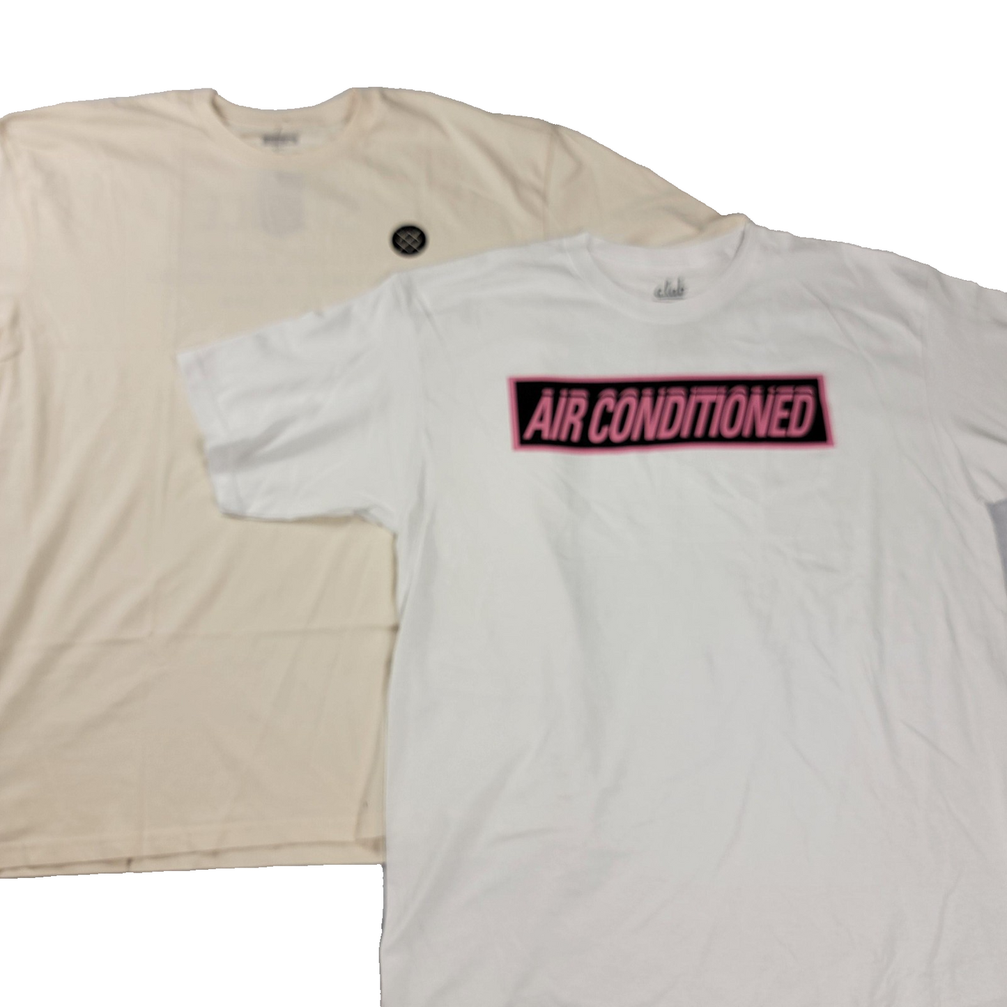 Stance Crew + a.lab 'Air Conditioned' Shirts Mens XL Lot of 2 White Cream
