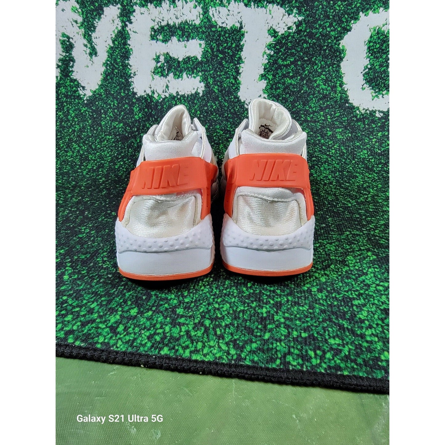 Girls' Nike Air Huarache Run White Racer Pink Running Shoes GS 654280108 sz 7y3