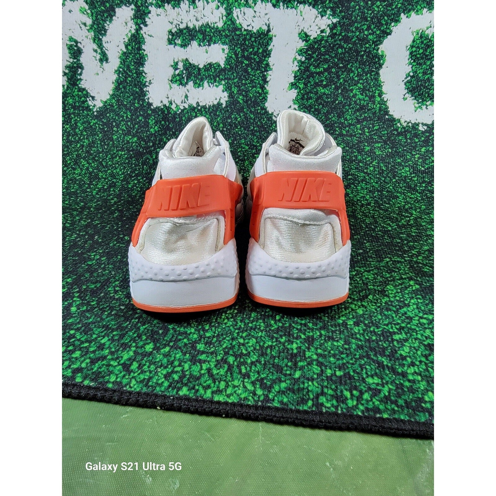 Girls' Nike Air Huarache Run White Racer Pink Running Shoes GS 654280108 sz 7y3