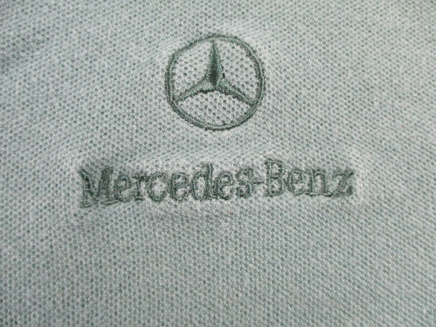 Mercedes-Benz Polo Shirt Mens Small Green Short Sleeve Automotive Logo2