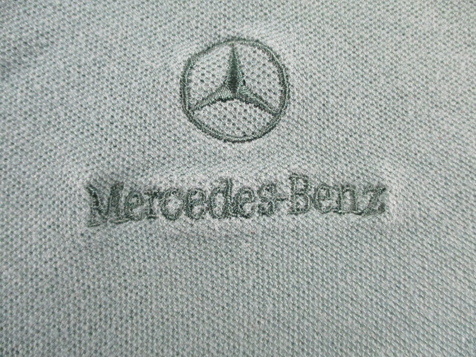 Mercedes-Benz Polo Shirt Mens Small Green Short Sleeve Automotive Logo2