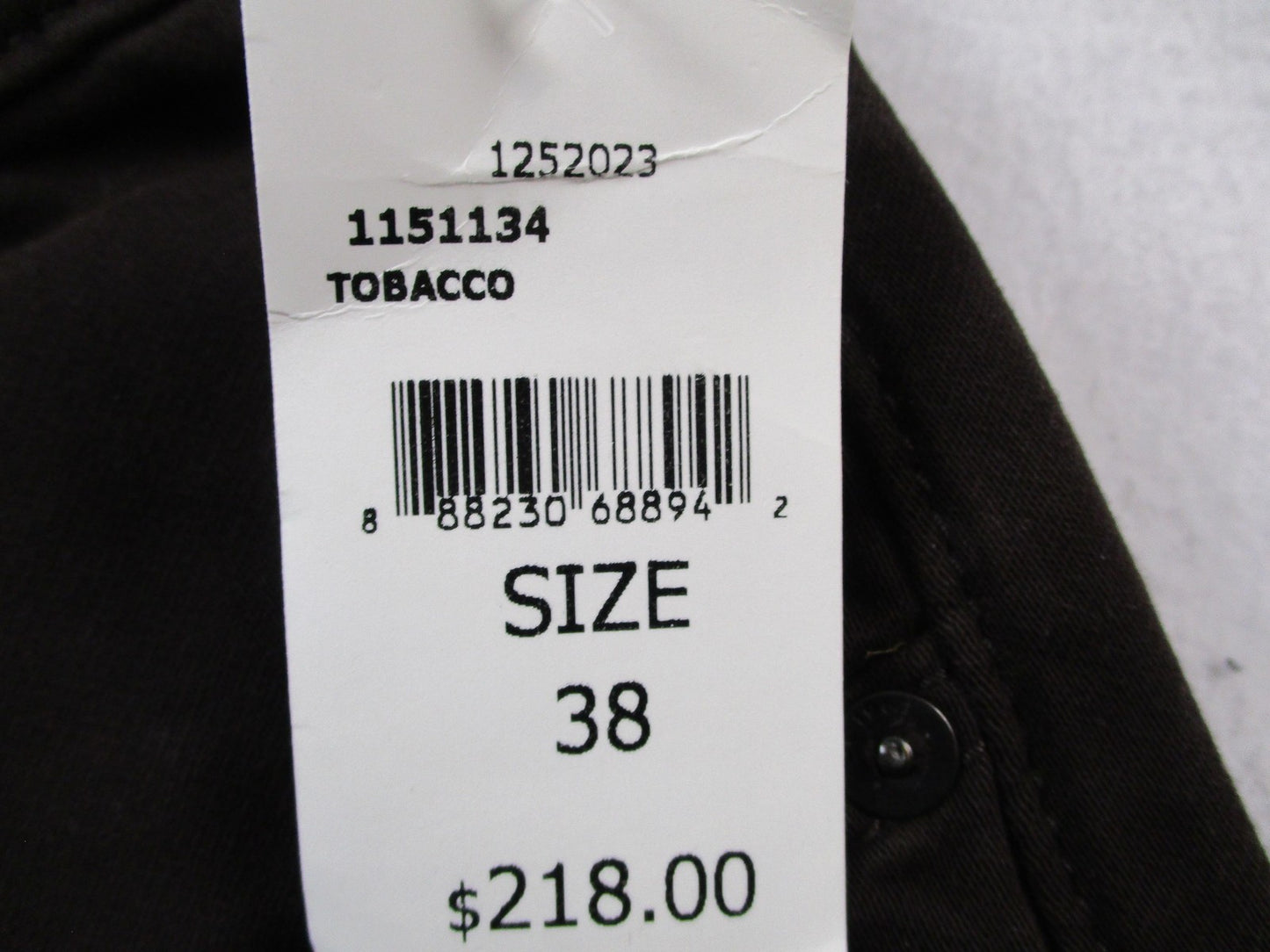 DL1961 Jeans Mens 38x34 Russell Slim Straight DL Ultimate Knit Tobacco 14475