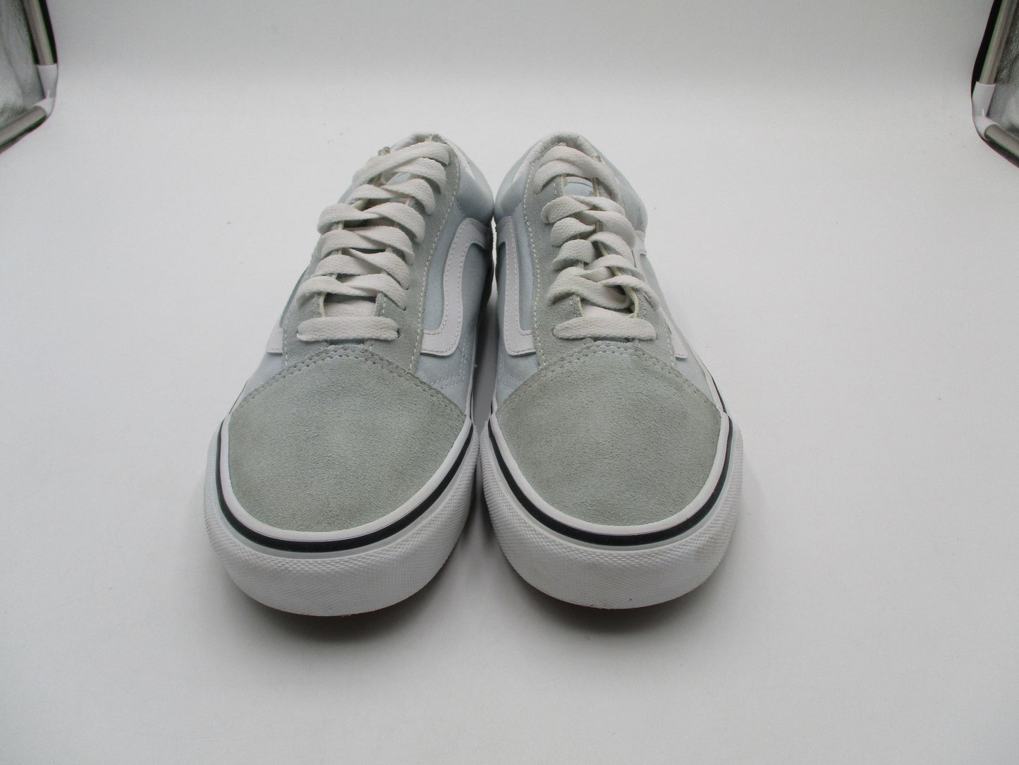 Vans Old Skool Shoes Mens Size 7 Blue Suede Canvas Low Top Skate 751505 Sneakers1