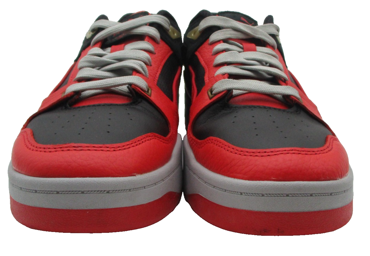 Puma Slipstream INVDR Shoes Men Sz 10.5 Red Black Leather Low Top 38996801 1S94