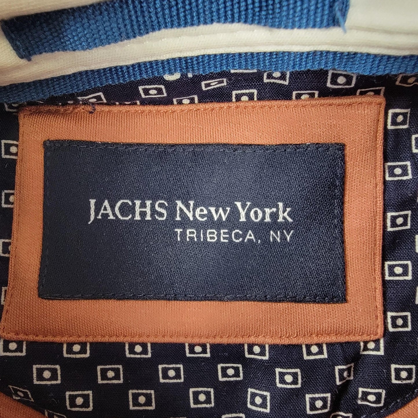 JACHS New York Polo Shirt Mens Small Red 100% Cotton Chest Pocket