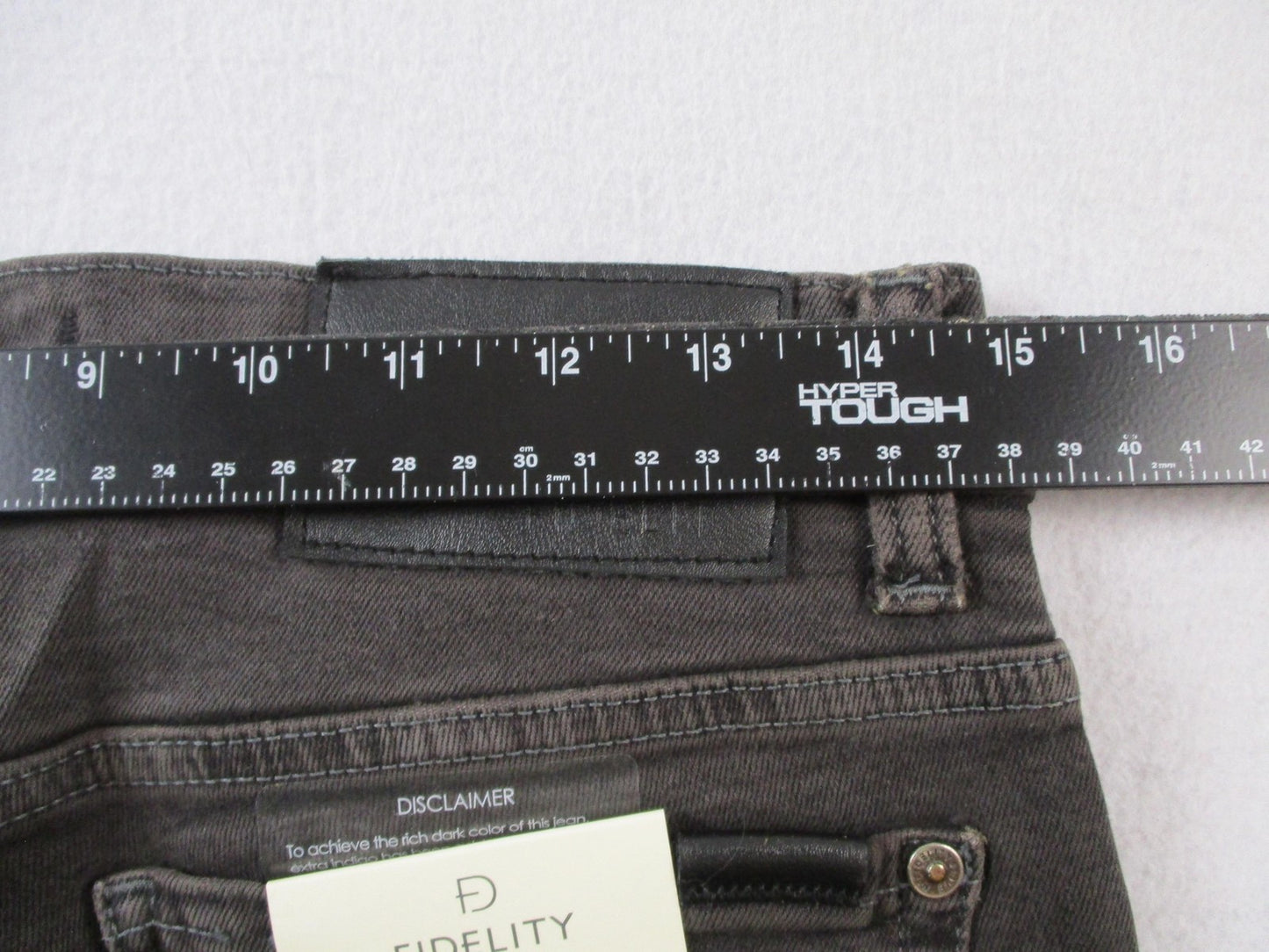 Fidelity Denim Jeans Mens 29x32 Gray Torino Slim Stretch Charcoal Wash