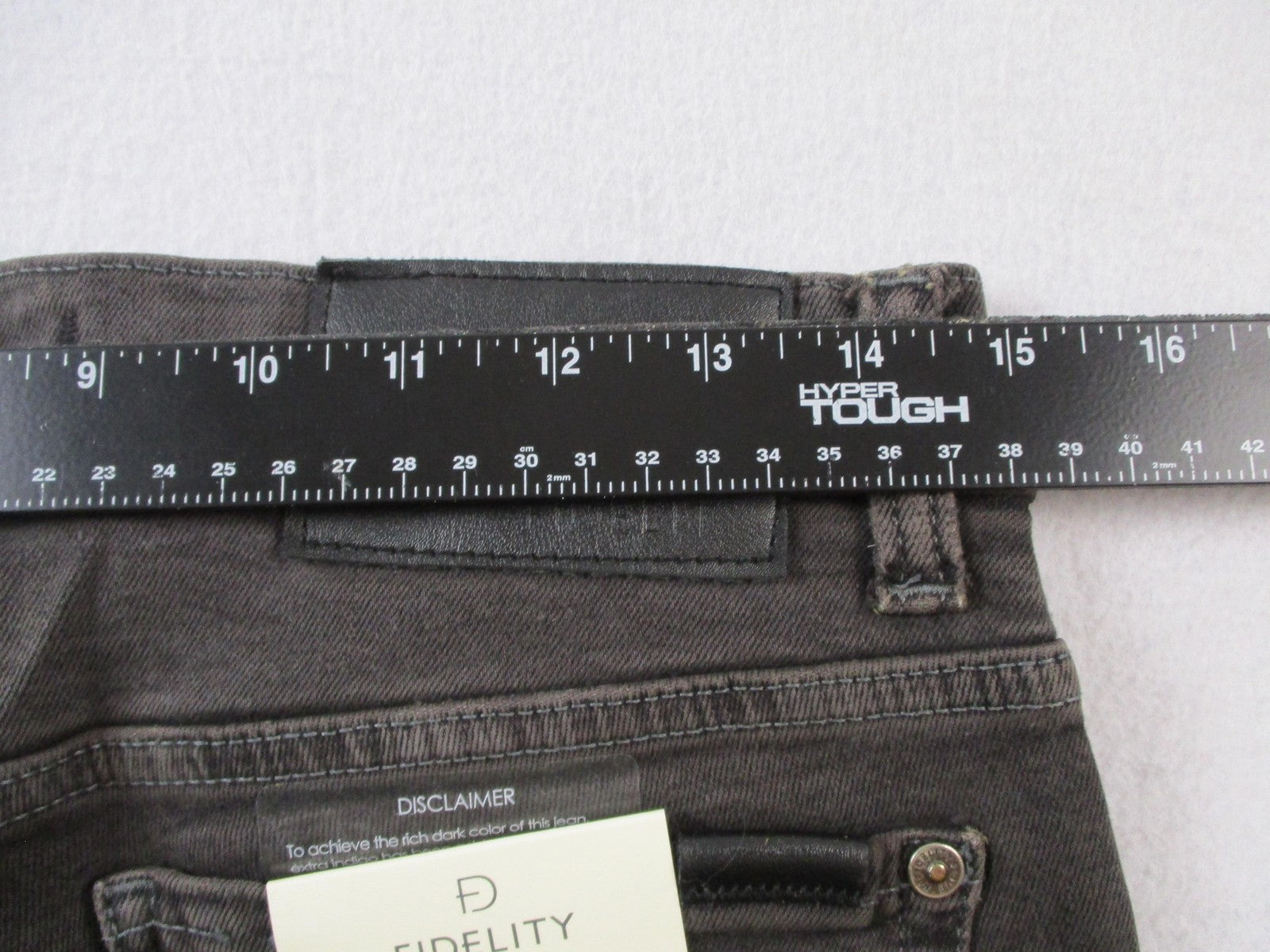 Fidelity Denim Jeans Mens 29x32 Gray Torino Slim Stretch Charcoal Wash
