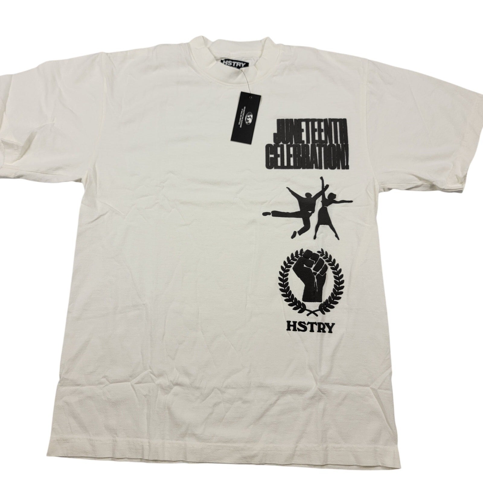 HSTRY by Nas Juneteenth Celebration Tee White Small NWT Hip Hop Streetwear 7540