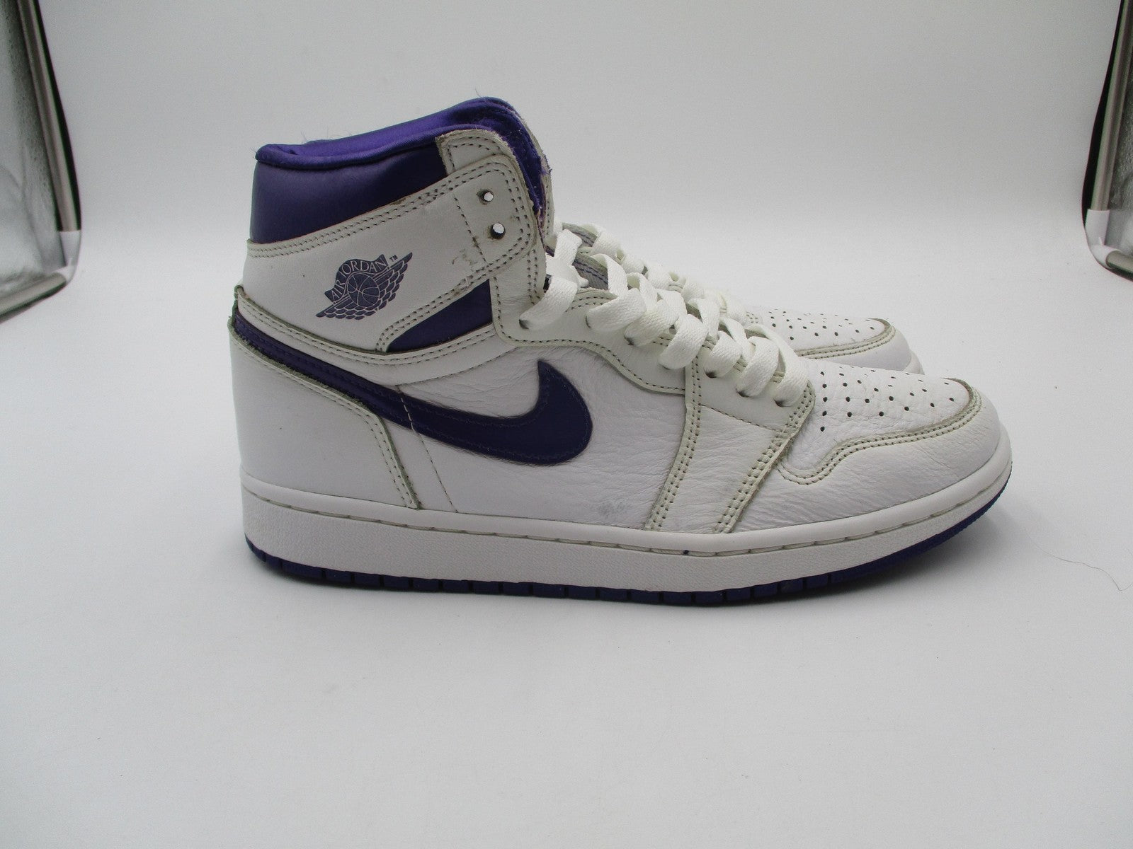 Nike Air Jordan 1 High OG Shoes Womens Size 7.5 White Court Purple CD0461-1514