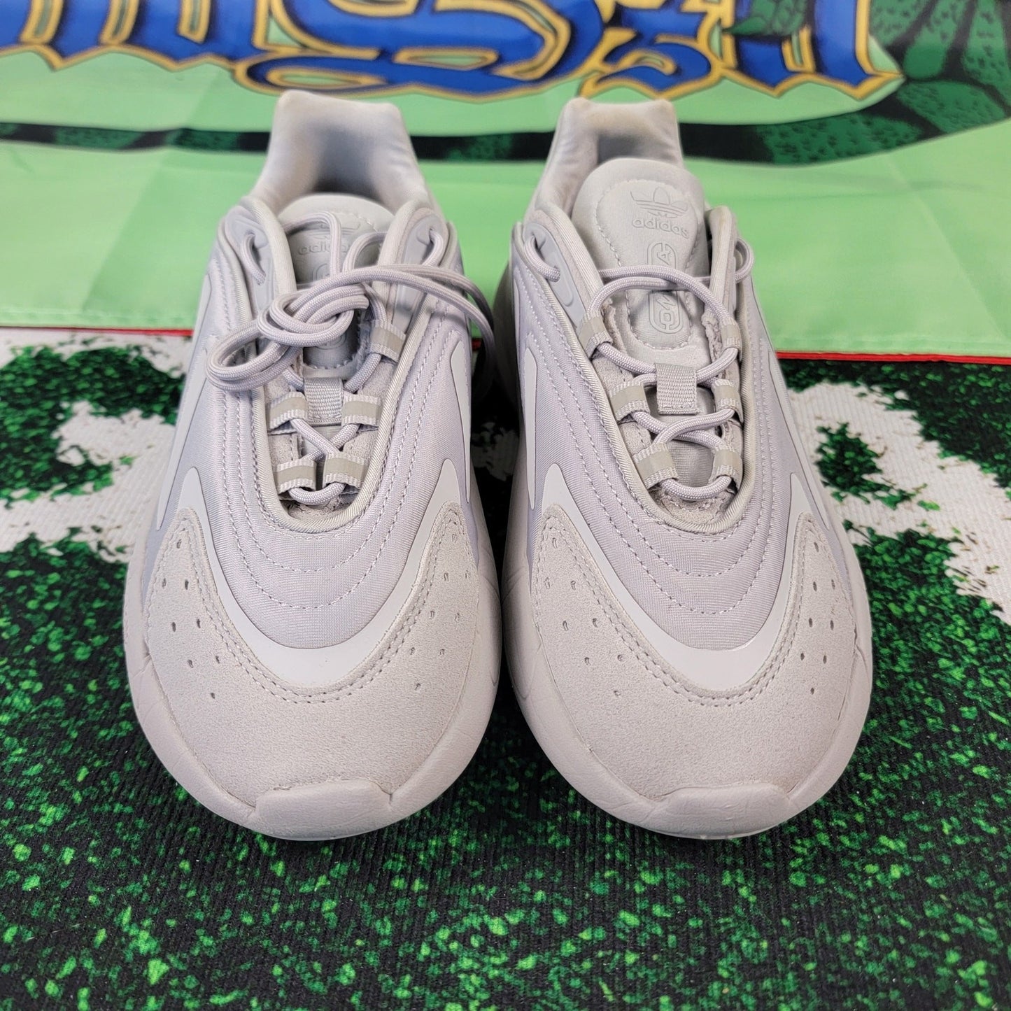 Adidas Ozelia J Triple Grey - Size 4.5 Youth Size 6 Women's3