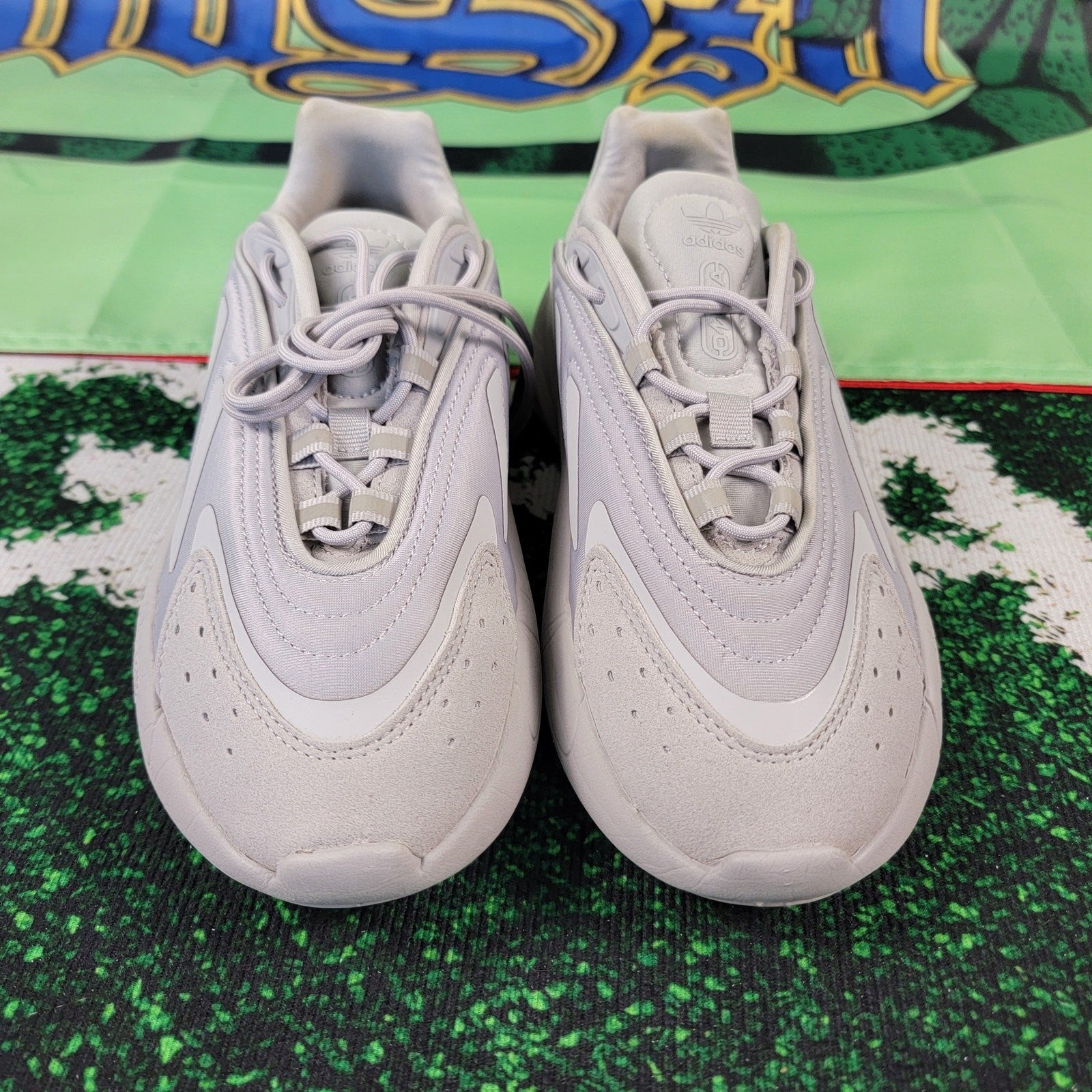 Adidas Ozelia J Triple Grey - Size 4.5 Youth Size 6 Women's3
