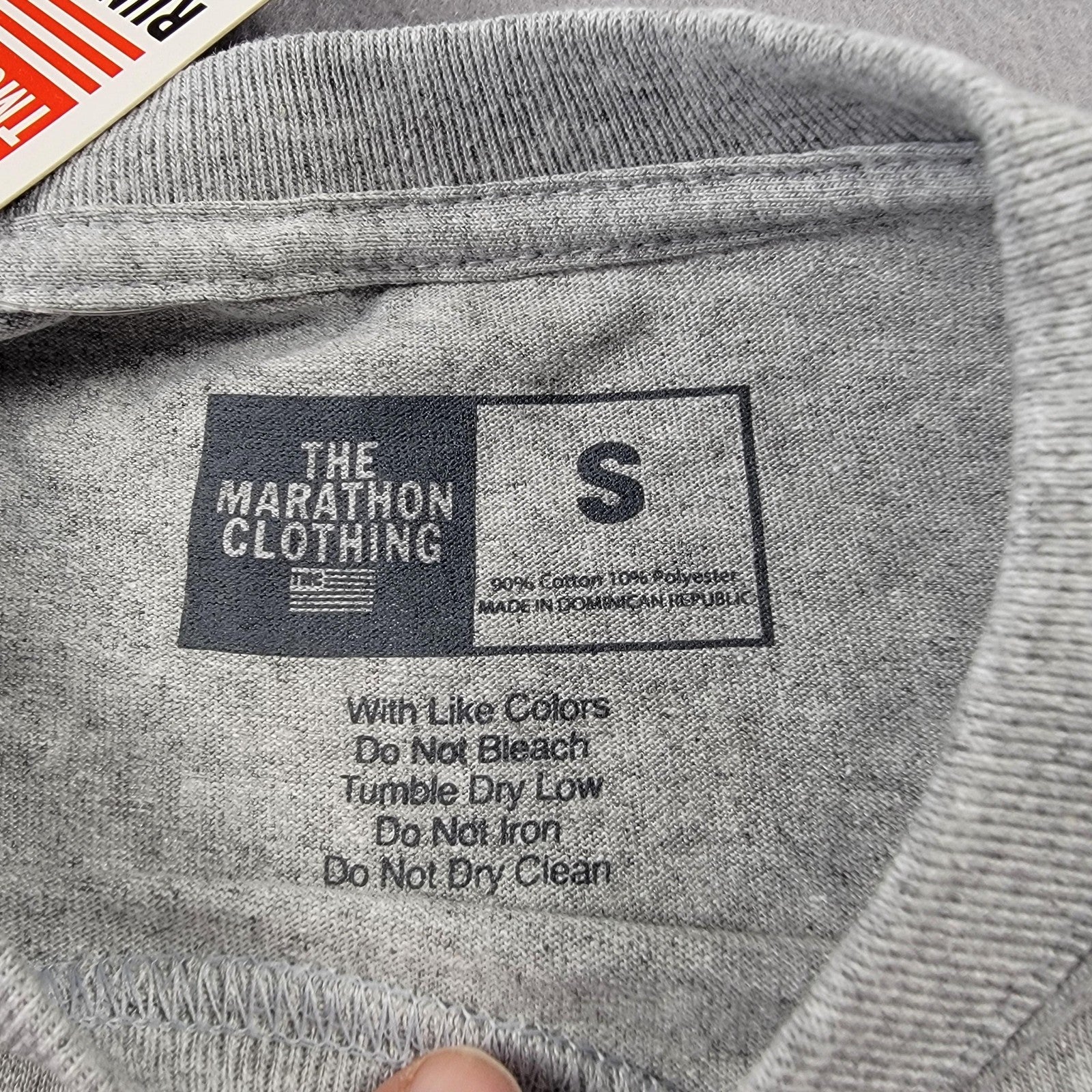 The Marathon Clothing Shirt Mens Small Gray Blue Crenshaw Graphic Tee TMC Logo2