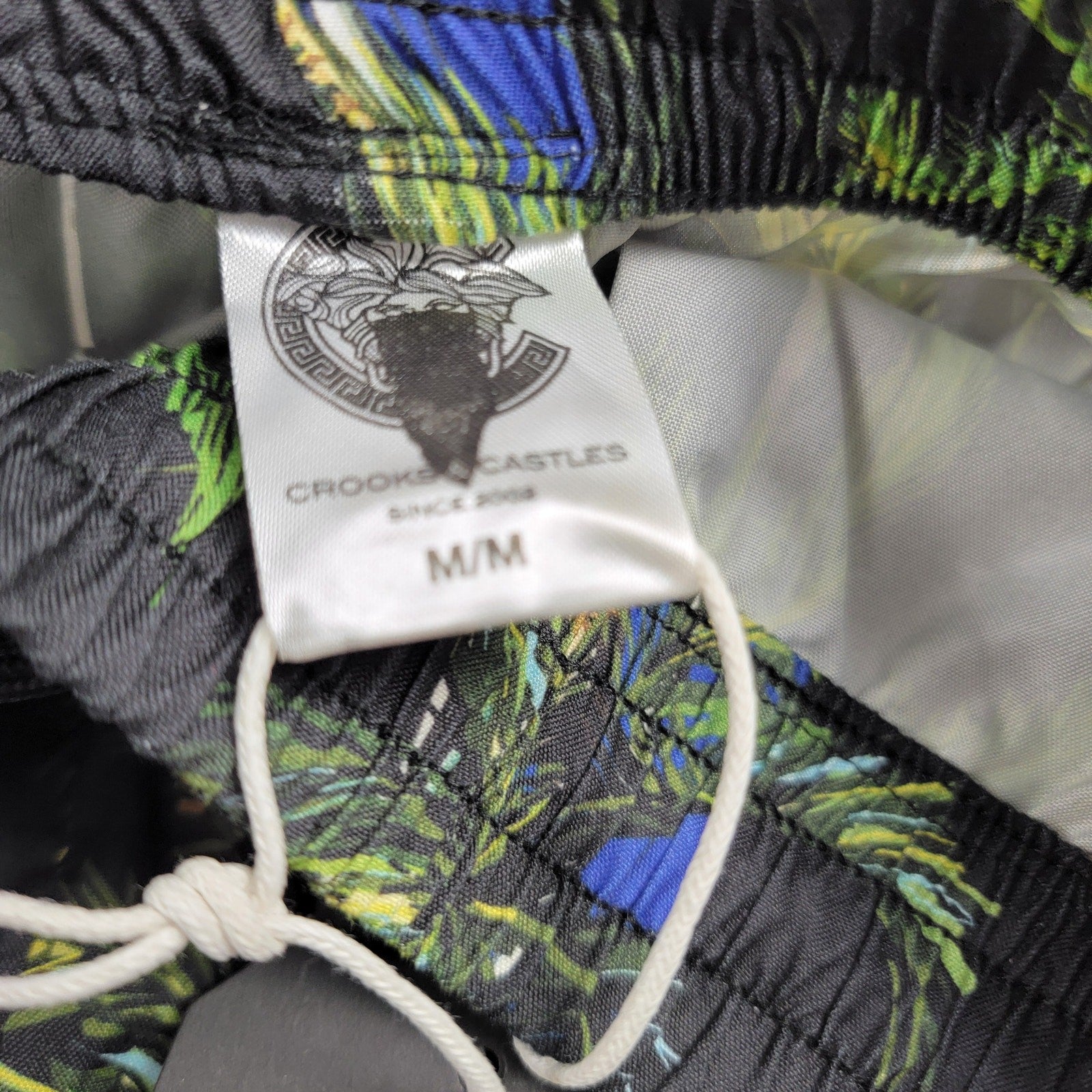 Crooks & Castles Palm Tree Print Boardshorts Men’s Medium Tropical Swim Trunks3
