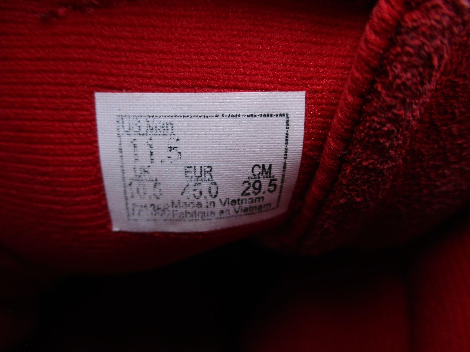 Vans Sk8-Hi Checkerboard Shoes Mens Size 11.5 Red Suede High Top Skate Sneakers16