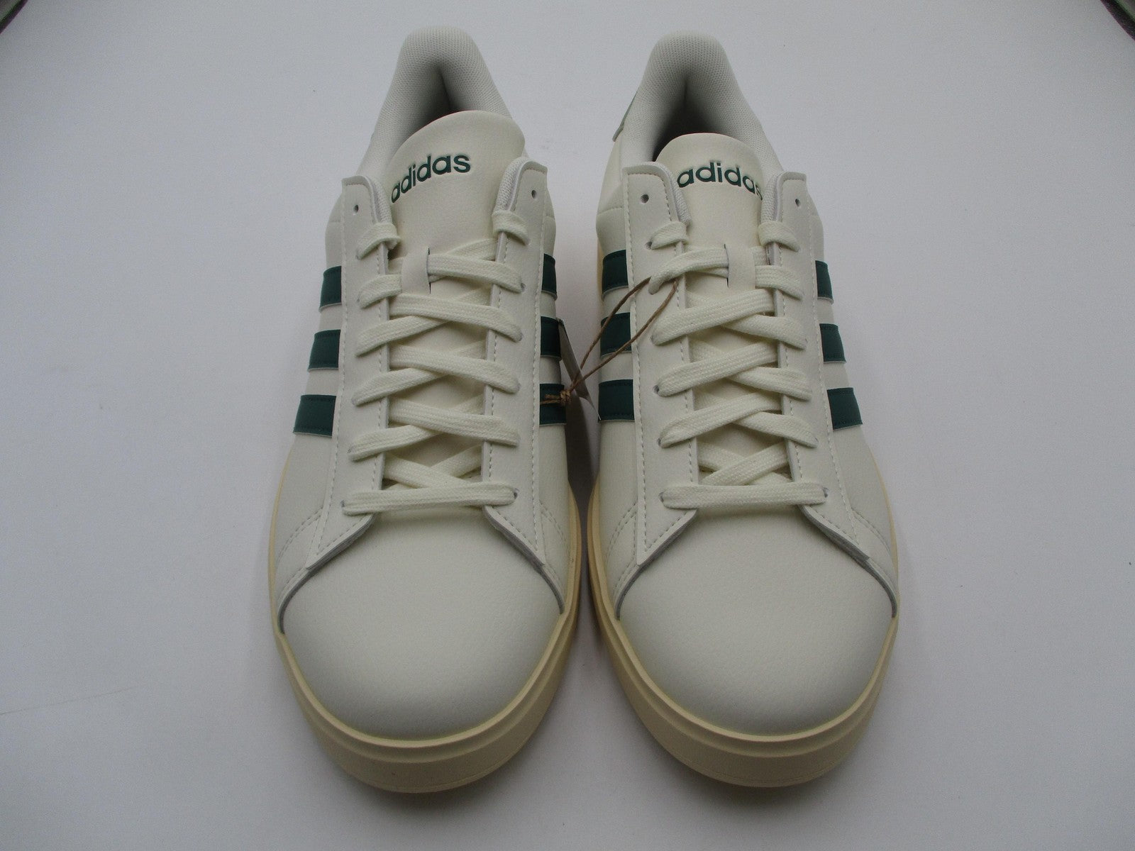 Adidas Grand Court 2.0 Shoes Mens Size 11.5 White Green Sneakers JS17367