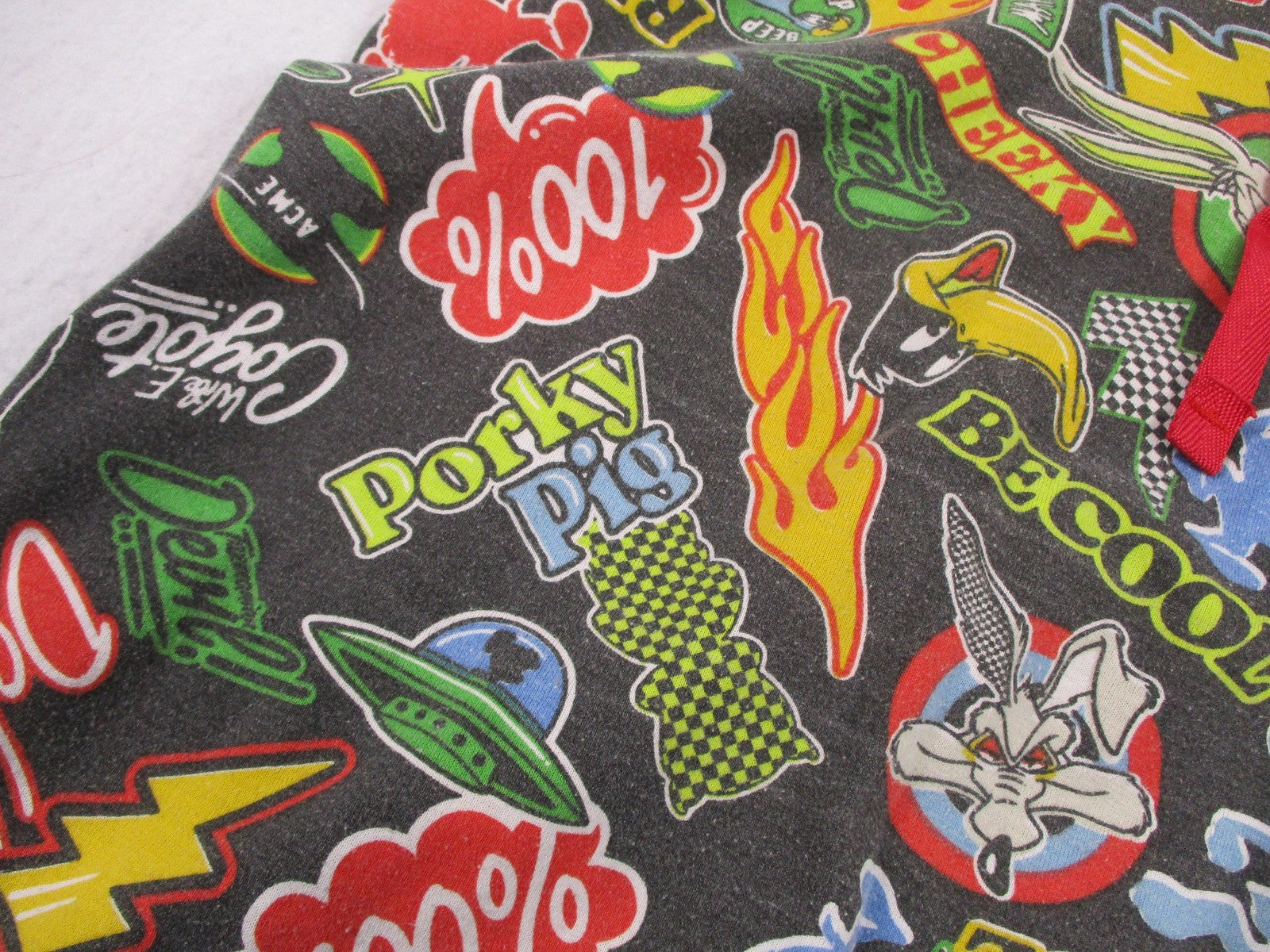 Looney Tunes Pajama Pants Mens Large Black Cartoon Characters Graphic Sleep2