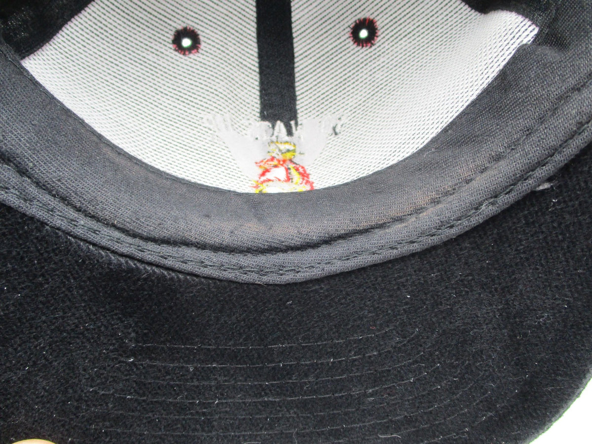 Yo Lid Hat Cap Snap Back Mens One Size Black Yo Wats Up Cartoon Embroidered9