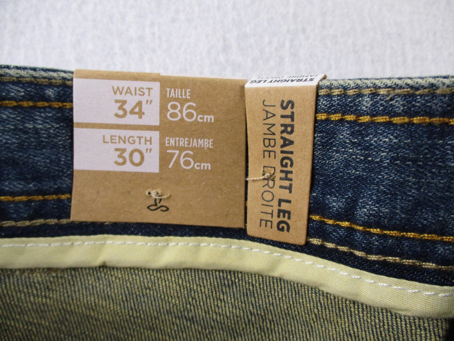PrAna Axiom Jeans Mens 34x30 Blue Antique Stone Wash Straight Leg Stretch Denim2