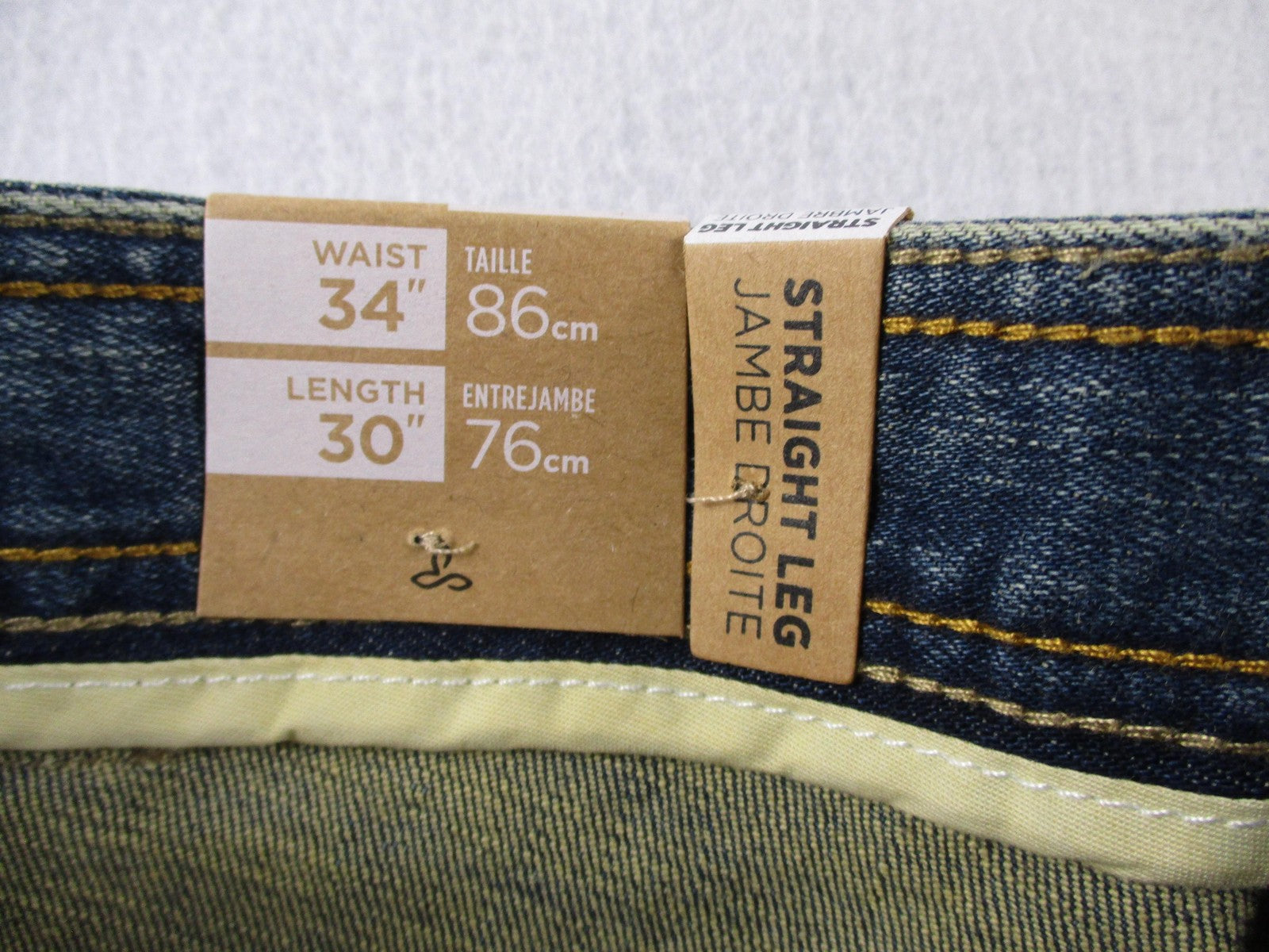 PrAna Axiom Jeans Mens 34x30 Blue Antique Stone Wash Straight Leg Stretch Denim2