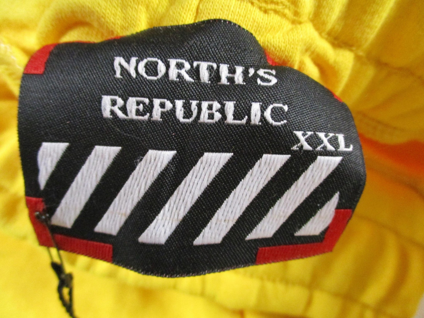 North's Republic Pants Mens 2XL Yellow Side Stripe Fleece Joggers Sweatpants New2