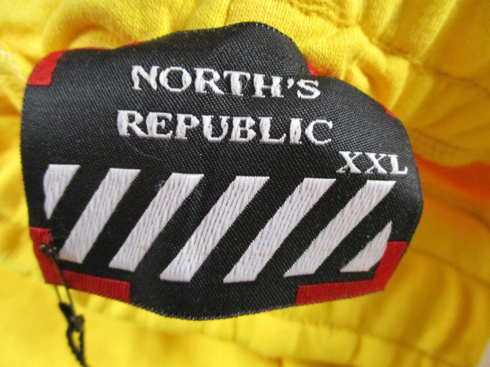 North's Republic Pants Mens 2XL Yellow Side Stripe Fleece Joggers Sweatpants New2