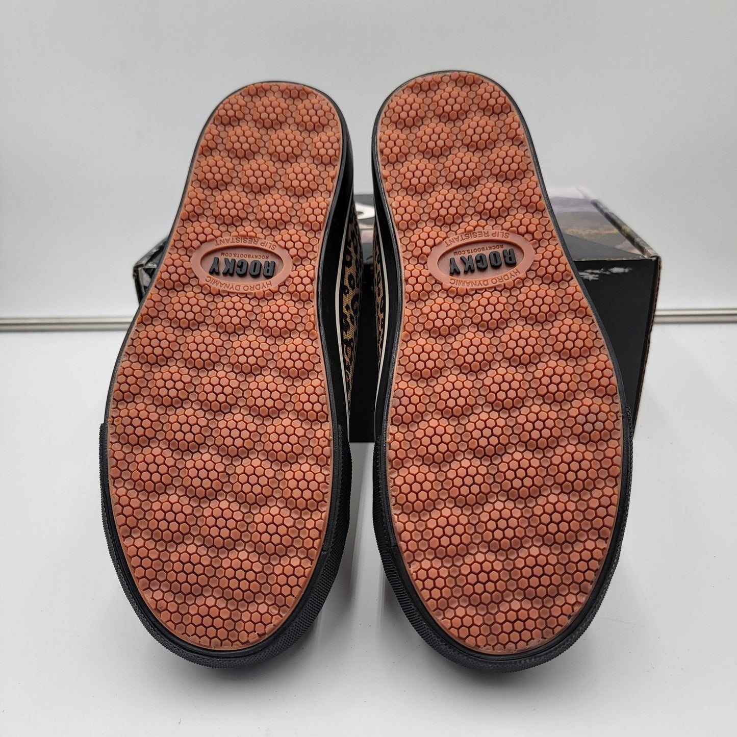 Rocky SR Casuals Women's Leopard Composite Toe Work Shoes